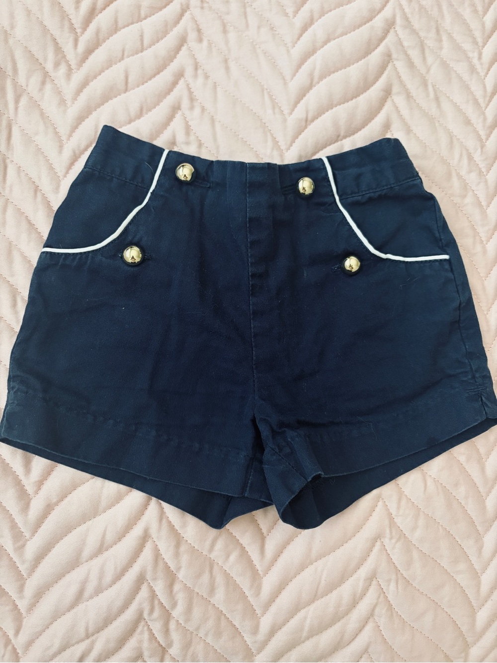 Janie and Jack Baby Navy Nautical Shorts 12-18 Months 100% cotton